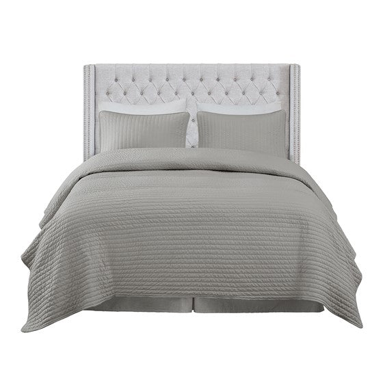 Gray Amelia Upholstery Headboard By Madison Park
