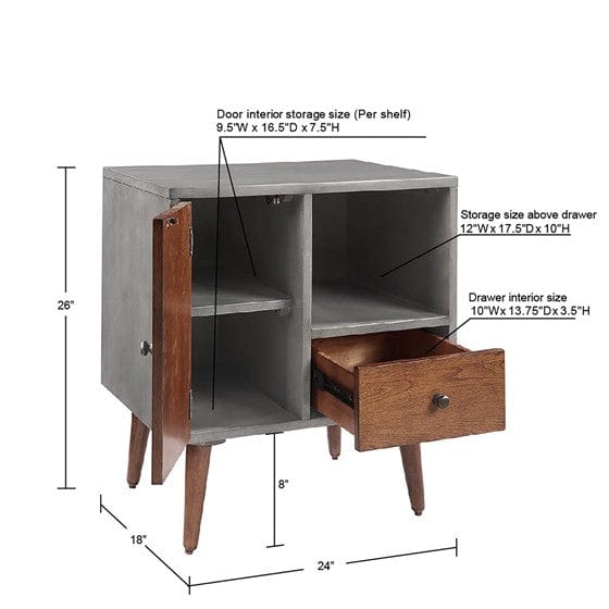 Stinson Storage Nightstand By INK+IVY