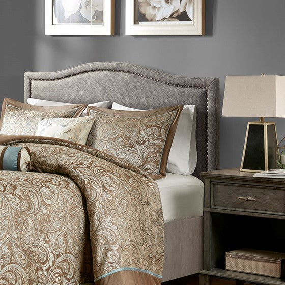 Creme Nadine Upholstery Headboard By Madison Park