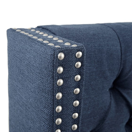 Navy Amelia Upholstery Headboard By Madison Park