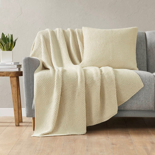 Bree Knit Throw by INK+IVY