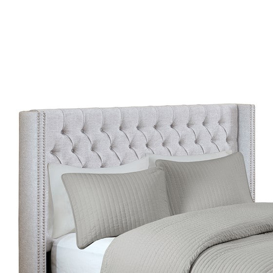 Gray Amelia Upholstery Headboard By Madison Park