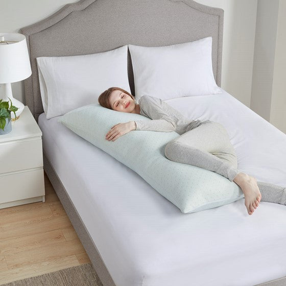 Rayon from Bamboo Shredded Memory Foam Body Pillow By Sleep Philosophy