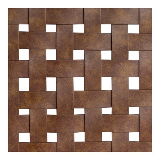 Jameson Woven Faux Leather Bed Queen By INK+IVY