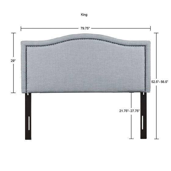 Dusty Blue Nadine Upholstery Headboard By Madison Park