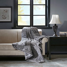 Oversized Plush Down Alternative Filled Throw By Madison Park