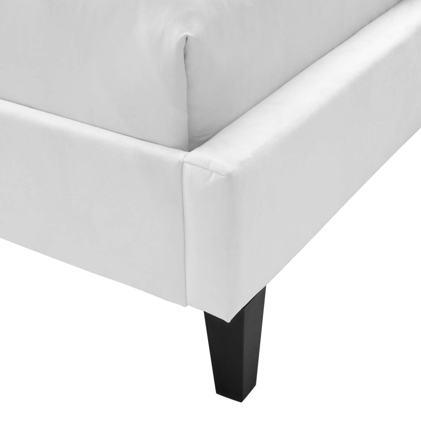 Penelope Queen Tufted Wingback Performance VelvetPlatform Bed