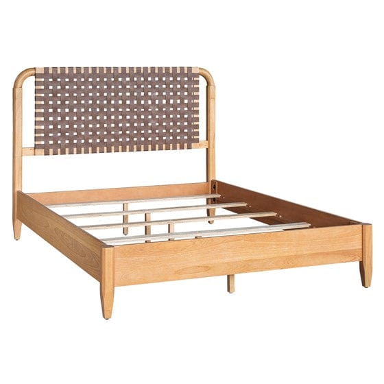 Jameson Woven Faux Leather Bed Queen By INK+IVY