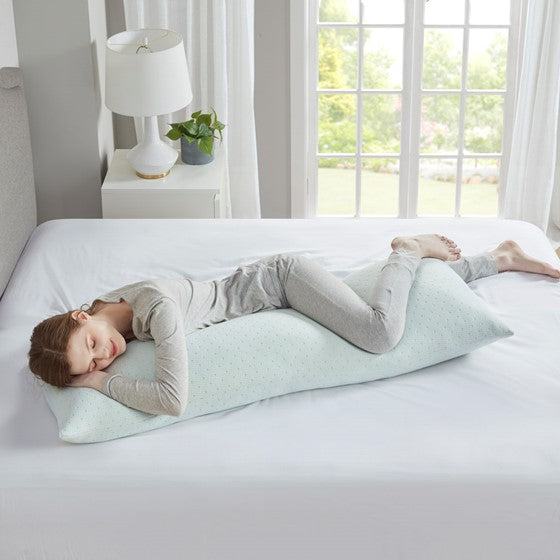 Rayon from Bamboo Shredded Memory Foam Body Pillow By Sleep Philosophy