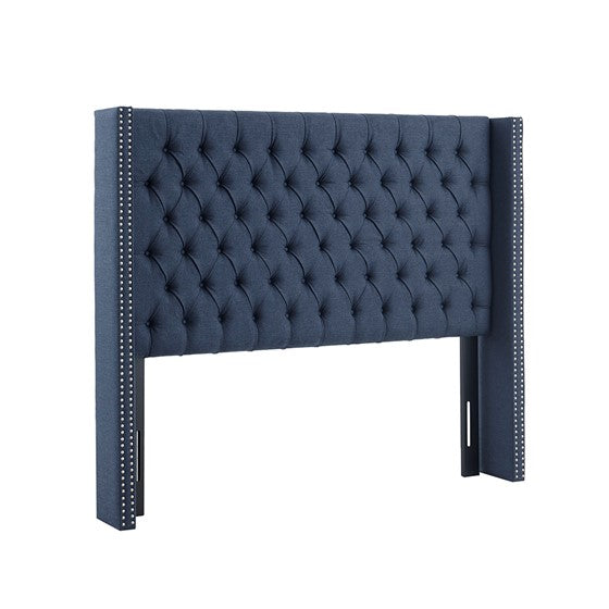 Navy Amelia Upholstery Headboard By Madison Park