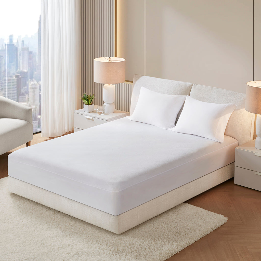 Bed Guardian Terry Premium white waterproof mattress protector
