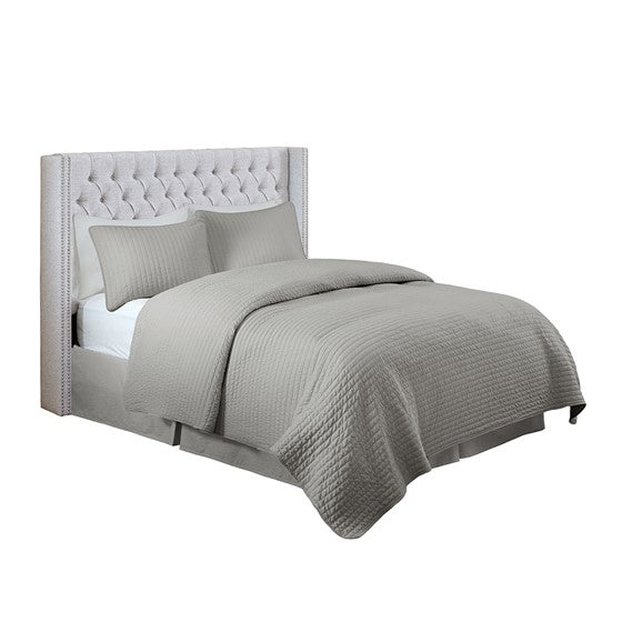 Gray Amelia Upholstery Headboard By Madison Park