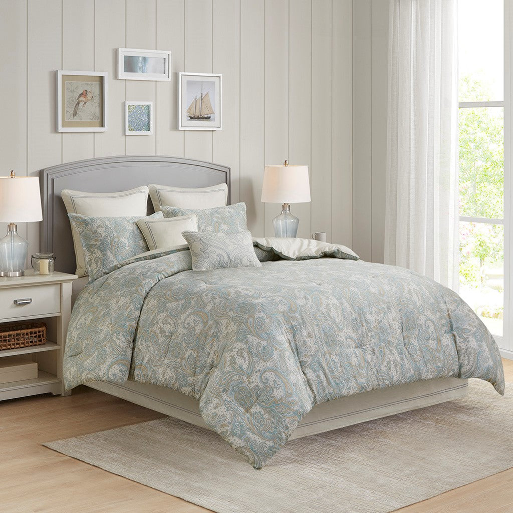 Harbor House Blue Chelsea Cotton European Sham