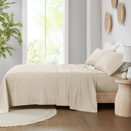 300 Thread Count Organic Cotton Deep Pocket Sheet Set by Madison Park