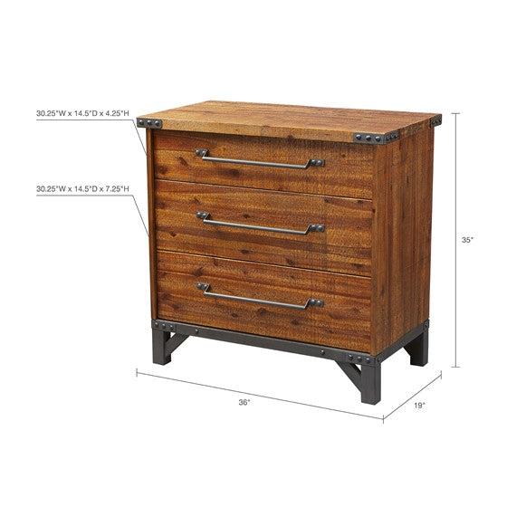 Lancaster 3 Drawer Dresser by INK+IVY