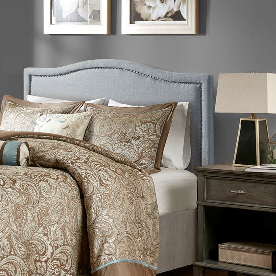 Dusty Blue Nadine Upholstery Headboard By Madison Park