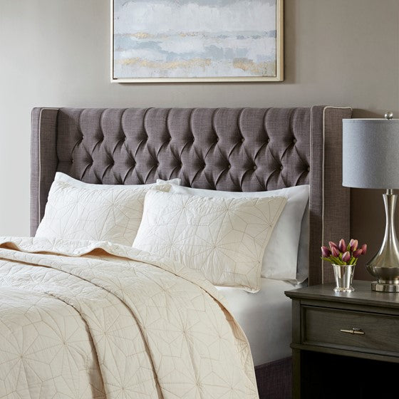 Dark Gray Amelia Upholstery Headboard By Madison Park