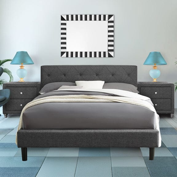 Camden Isle Monticello Platform Bed In Gray