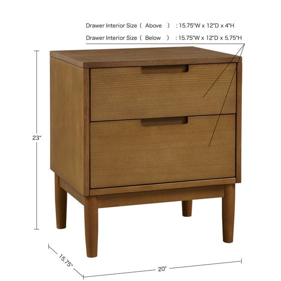 Mallory Brown Nightstand