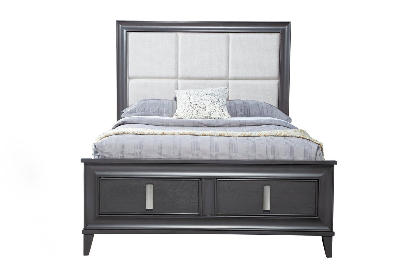 Alpine Furniture - Lorraine Storage Bed, Dark Grey