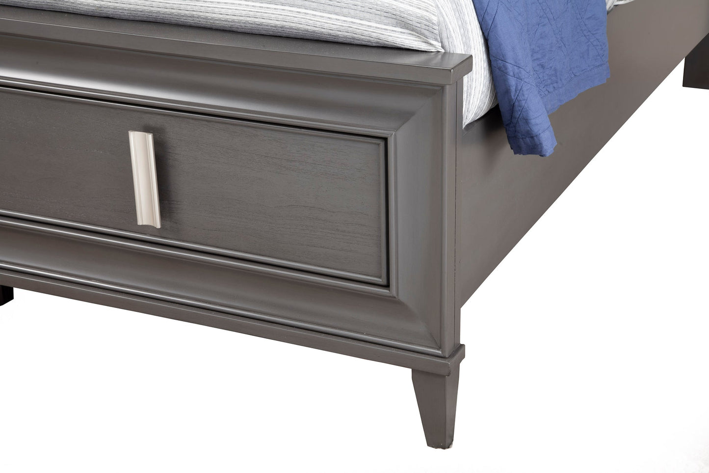 Alpine Furniture - Lorraine Storage Bed, Dark Grey