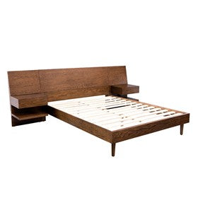 Clark Bed Set with 2 Nightstands by INK+IVY