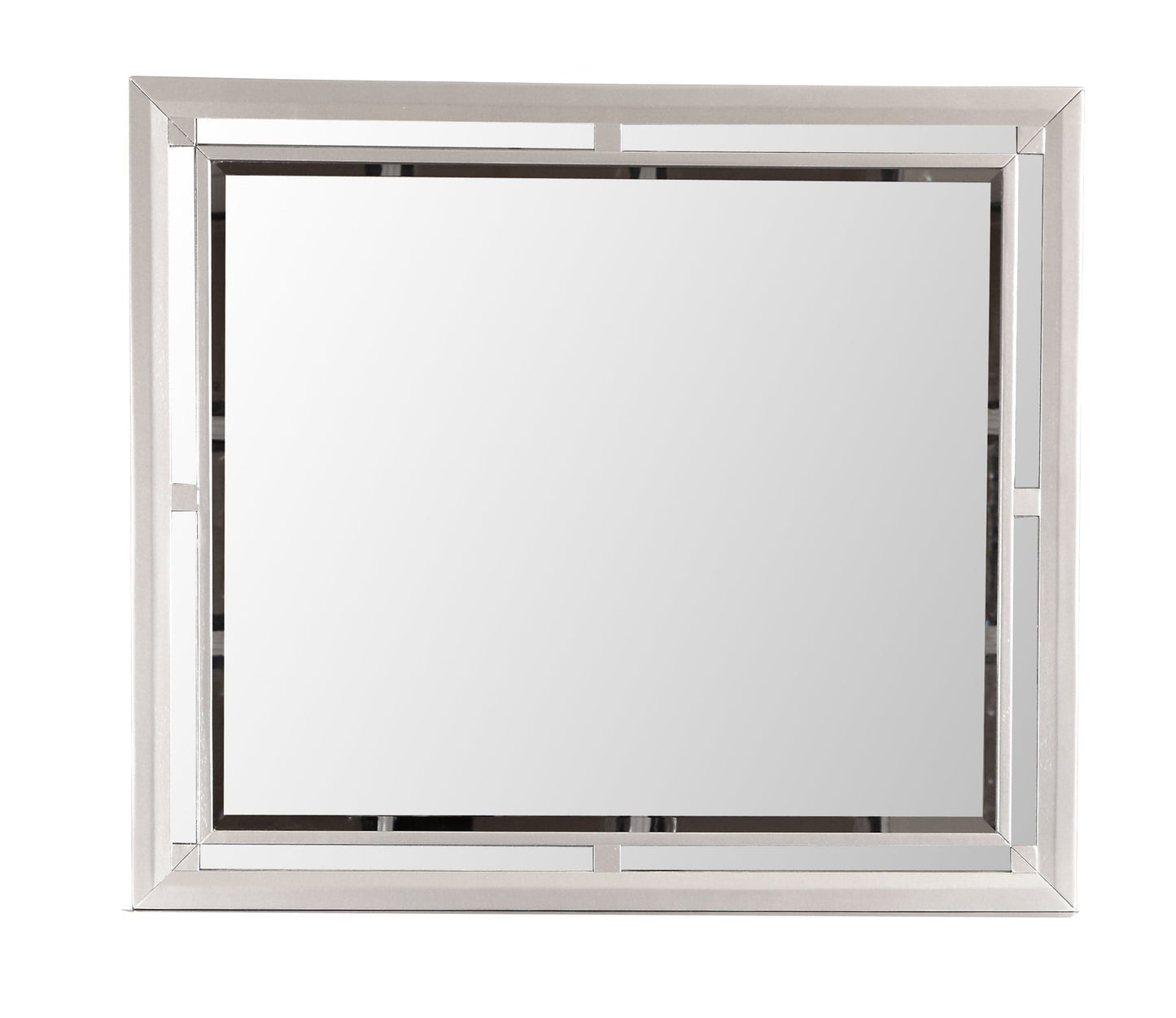 Glory Furniture Mirror Silver Champagne / 42"H X 36"W X 2"D Glory Furniture Alana G6800-M Mirror G6800-M