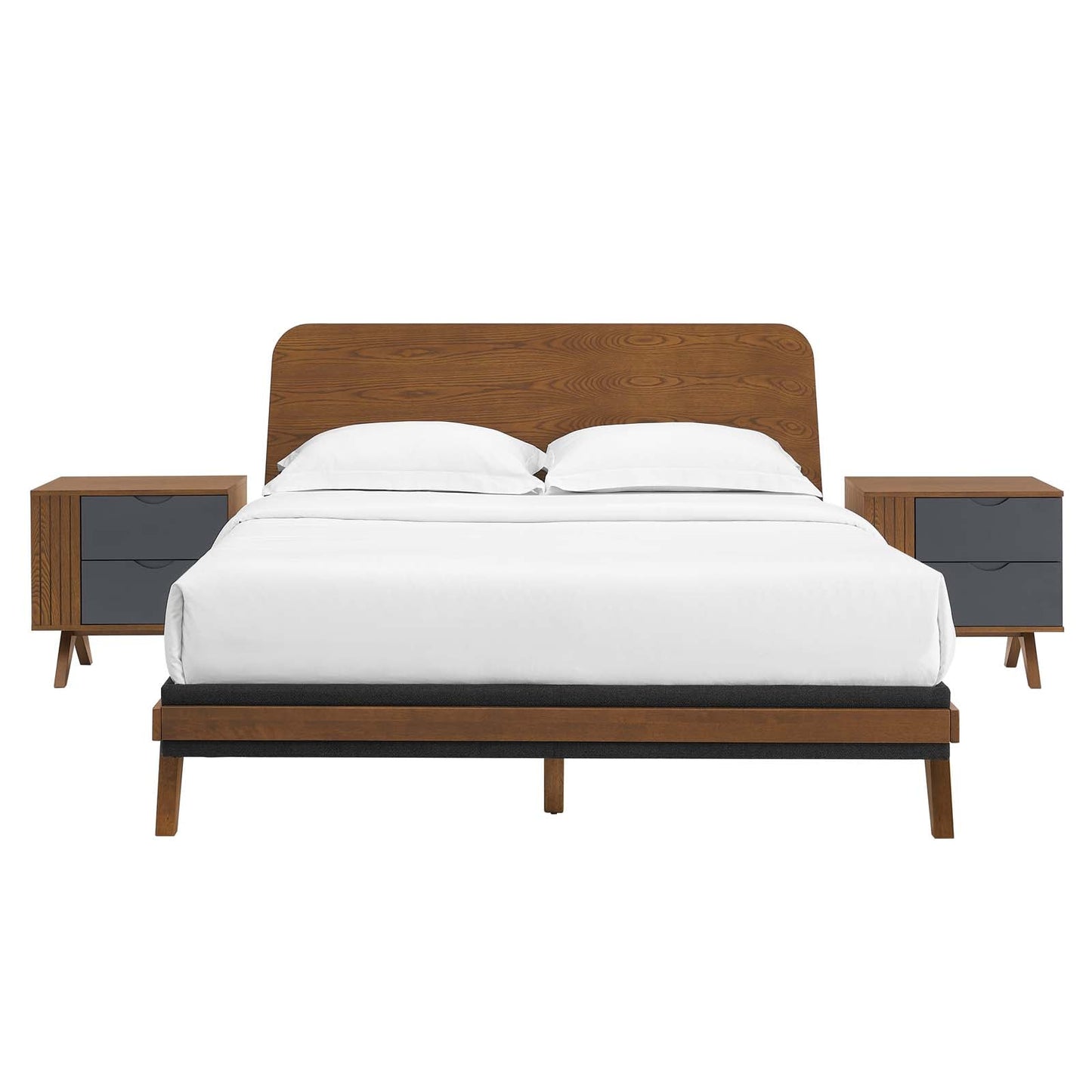 Modway Bedroom Furniture Sets Dylan Queen 3 Piece Bedroom Set by Modway MOD-6952-WAL