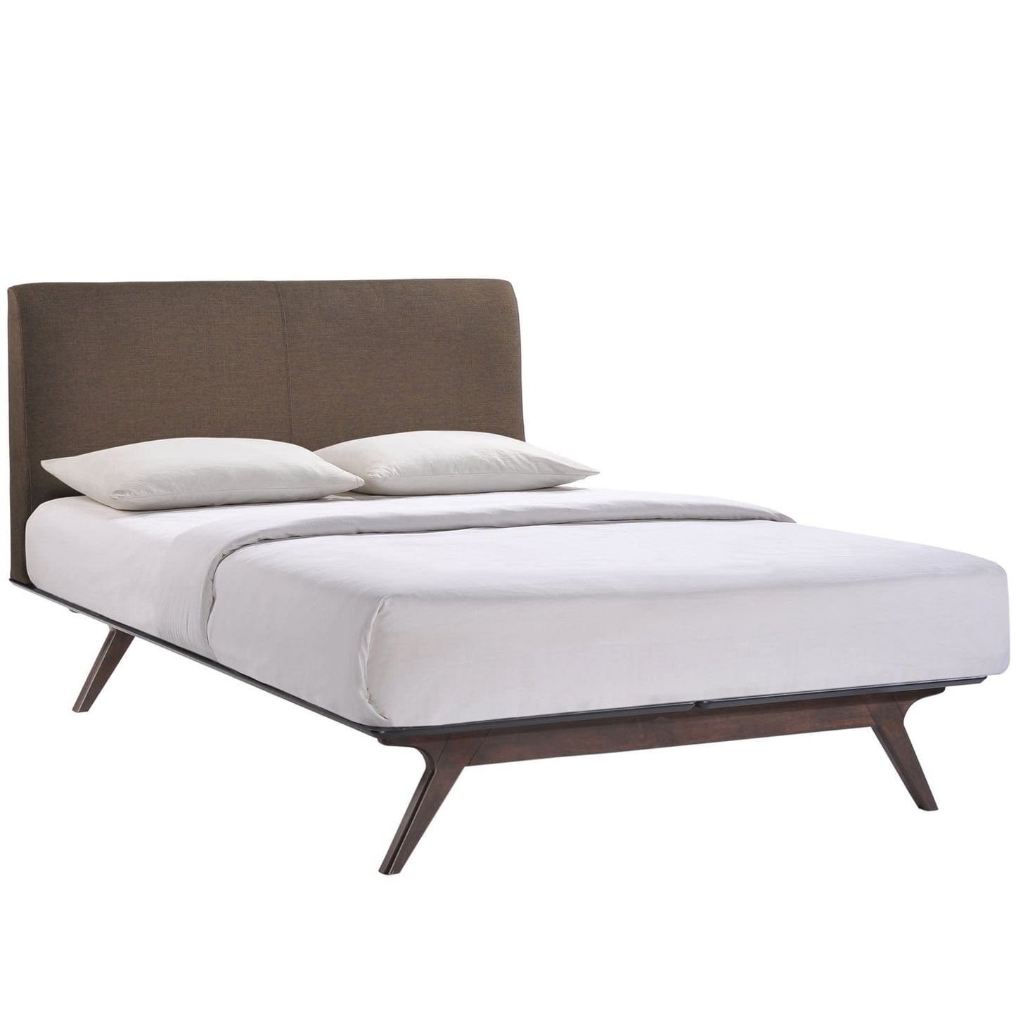 Modway Bedroom Furniture Sets Tracy 4 Piece Queen Bedroom Set MOD-5264-CAP-BRN-SET