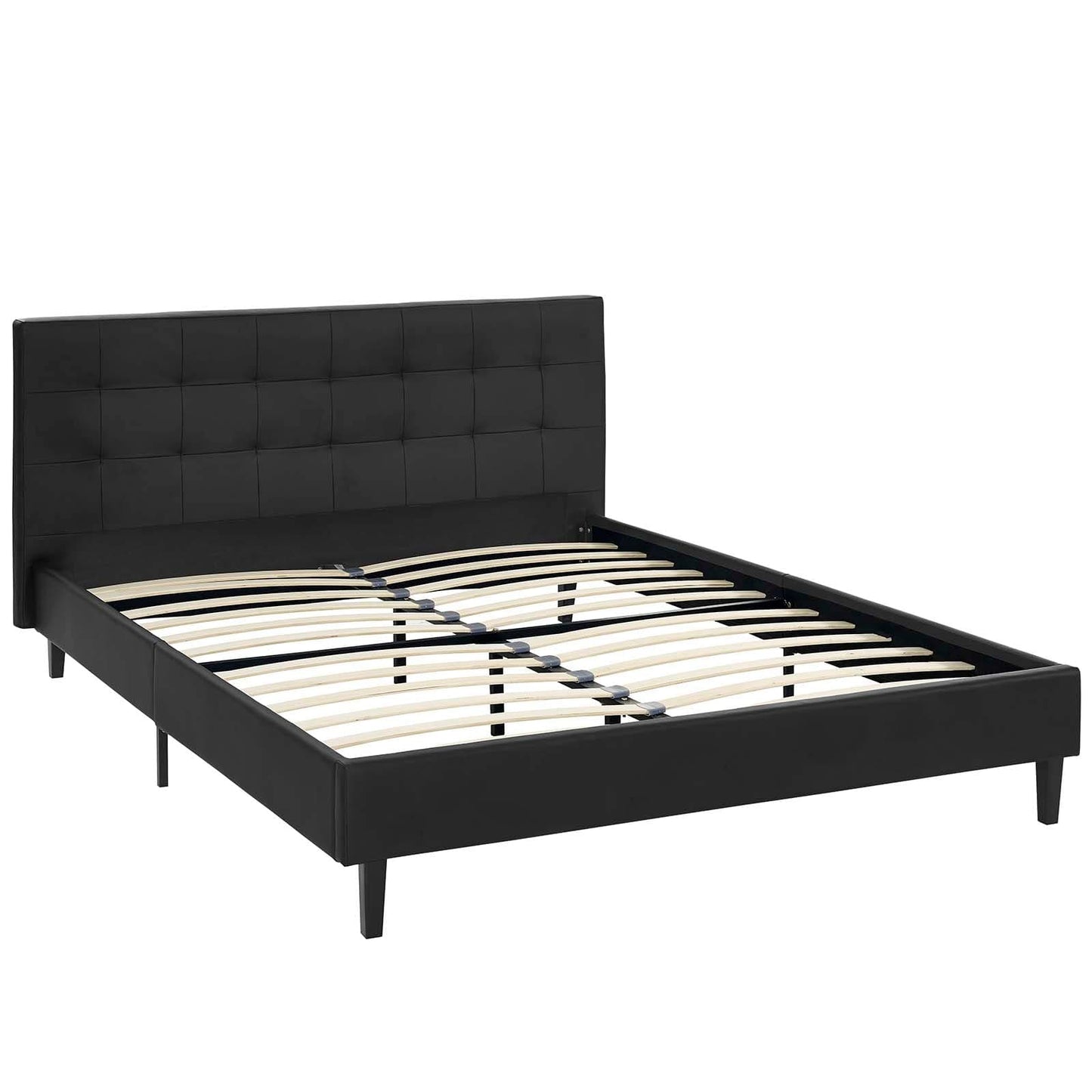 Modway Beds & Bed Frames Linnea Queen Faux Leather Bed MOD-5425-BLK