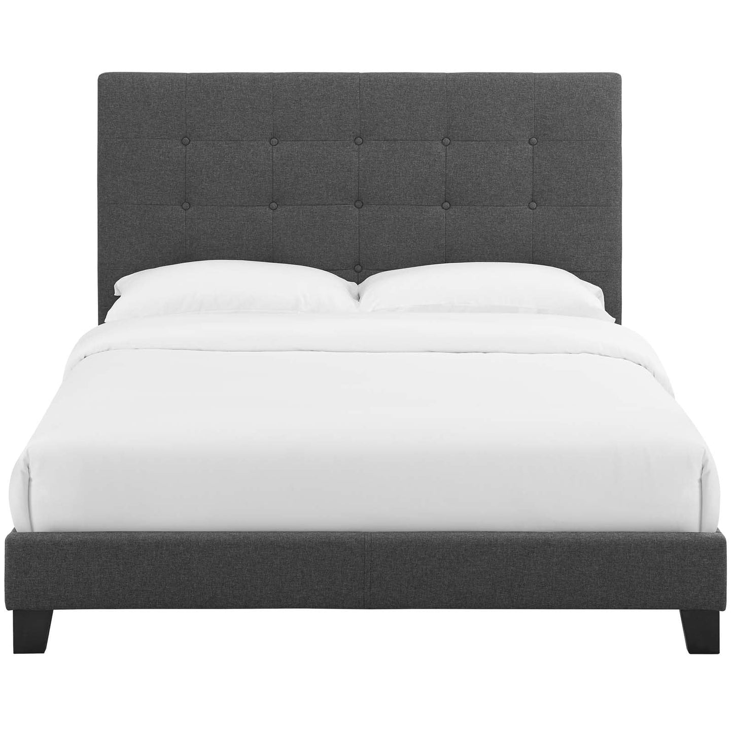 Modway Beds & Bed Frames Melanie Tufted Button Upholstered Fabric Platform Bed