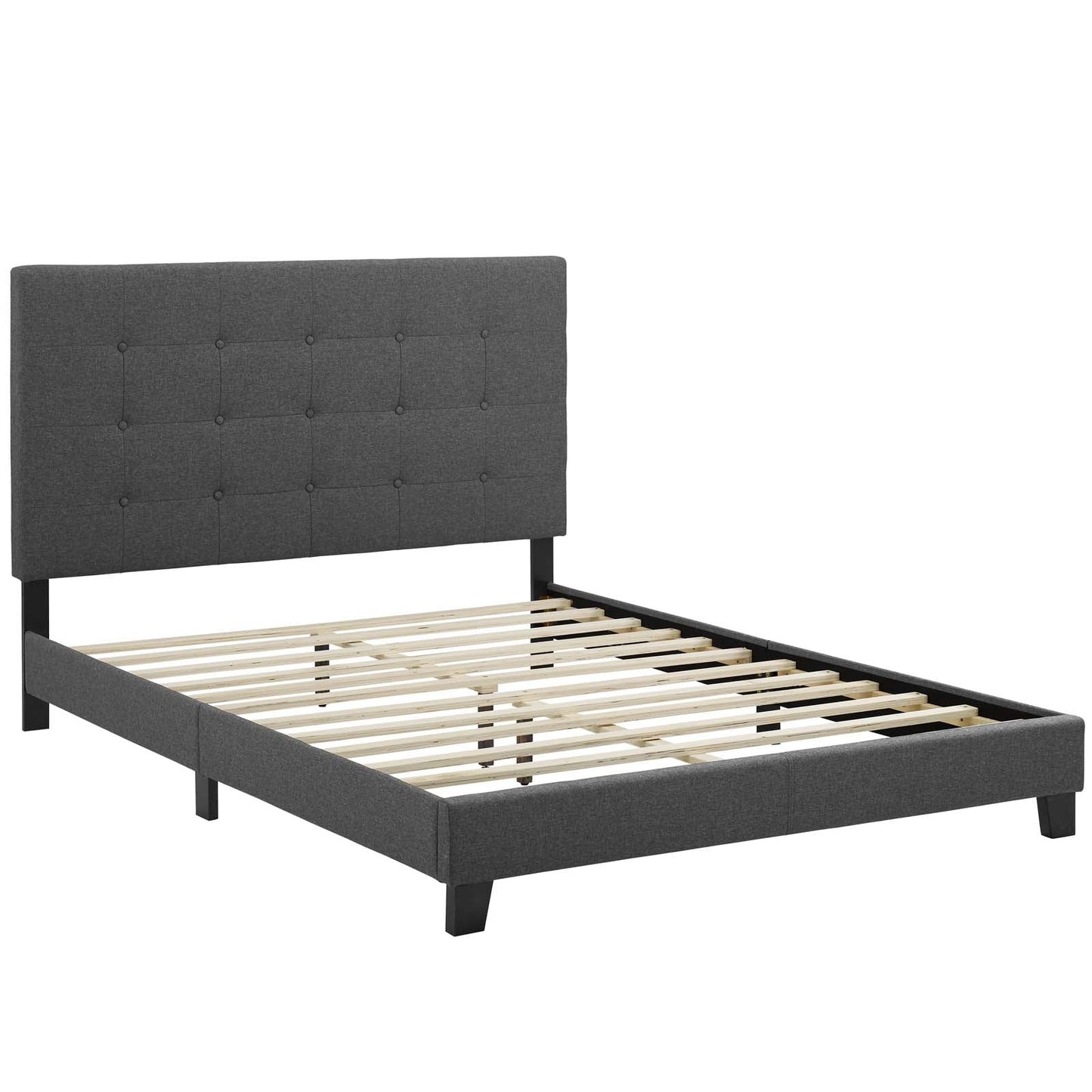 Modway Beds & Bed Frames Melanie Tufted Button Upholstered Fabric Platform Bed