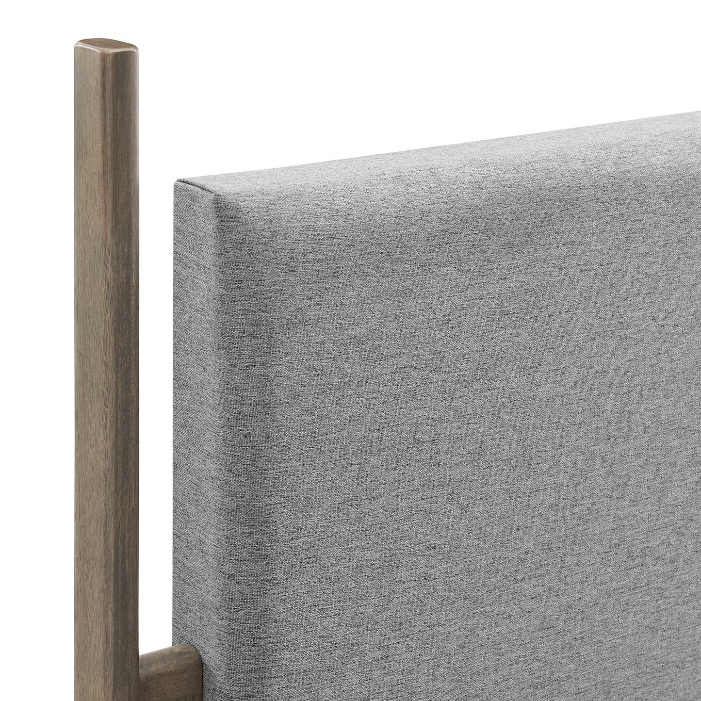 Modway Beds & Bed Frames Merritt Queen Upholstered Platform Bed MOD-6680-OAK-LGR