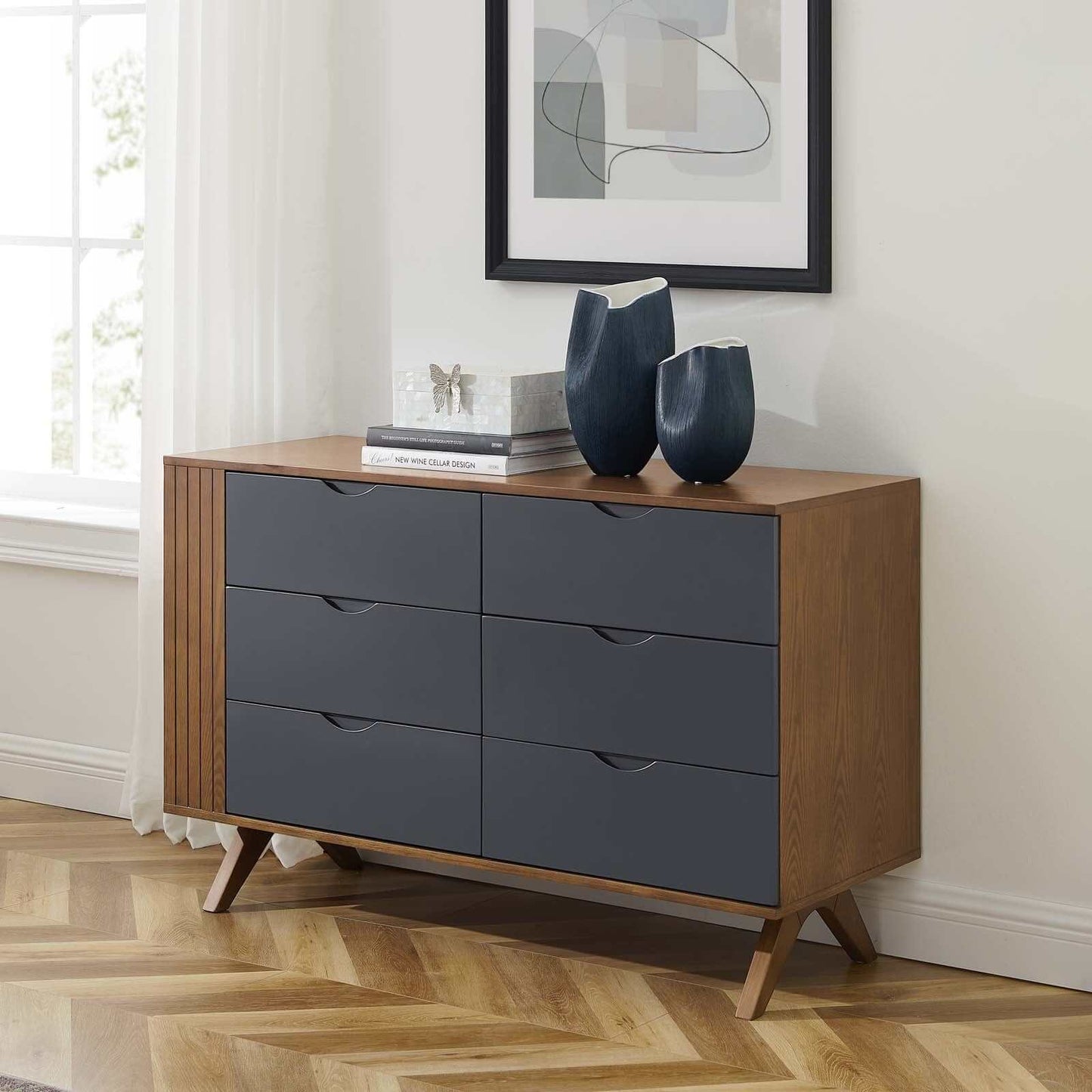 Modway Dressers Dylan Dresser by Modway MOD-6677-WAL-GRY