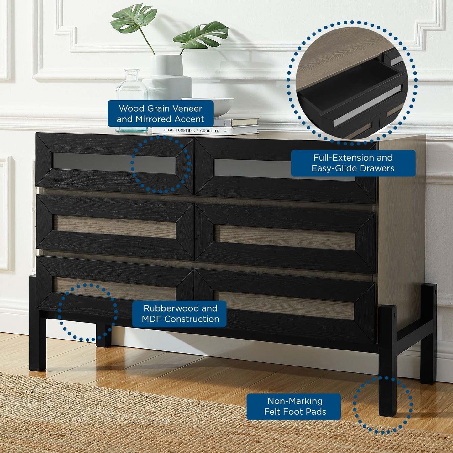 Modway Dressers Merritt Dresser MOD-6682-OAK