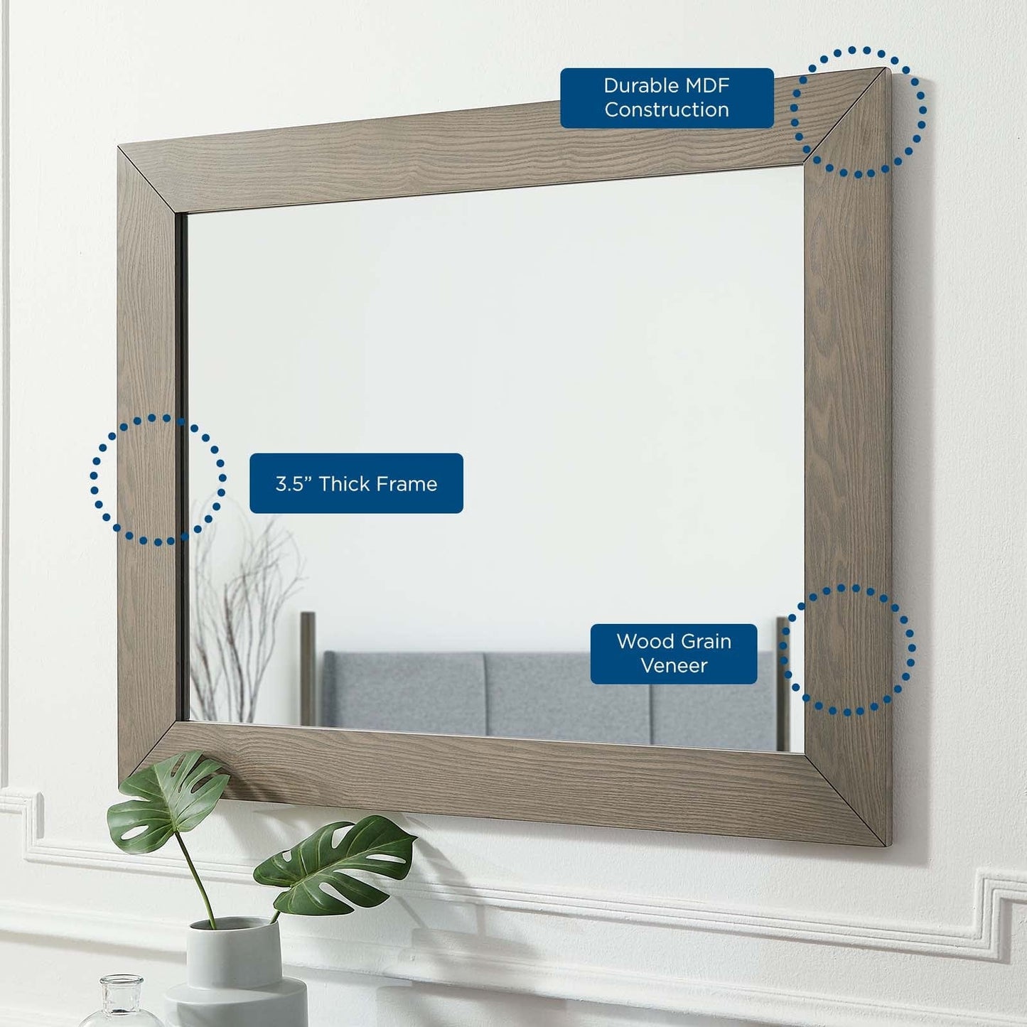 Modway Mirrors Merritt Mirror MOD-6684-OAK