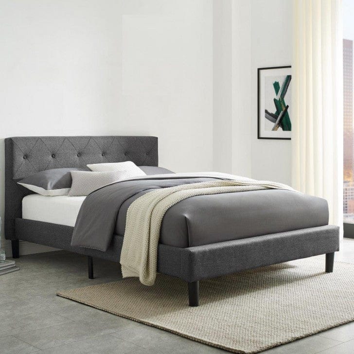 Camden Isle Monticello Platform Bed In Gray