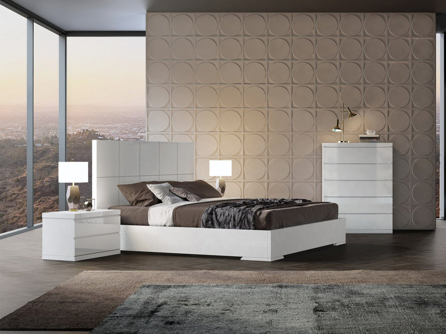 Whiteline Nightstands Anna Nightstand NS1207S-WHT