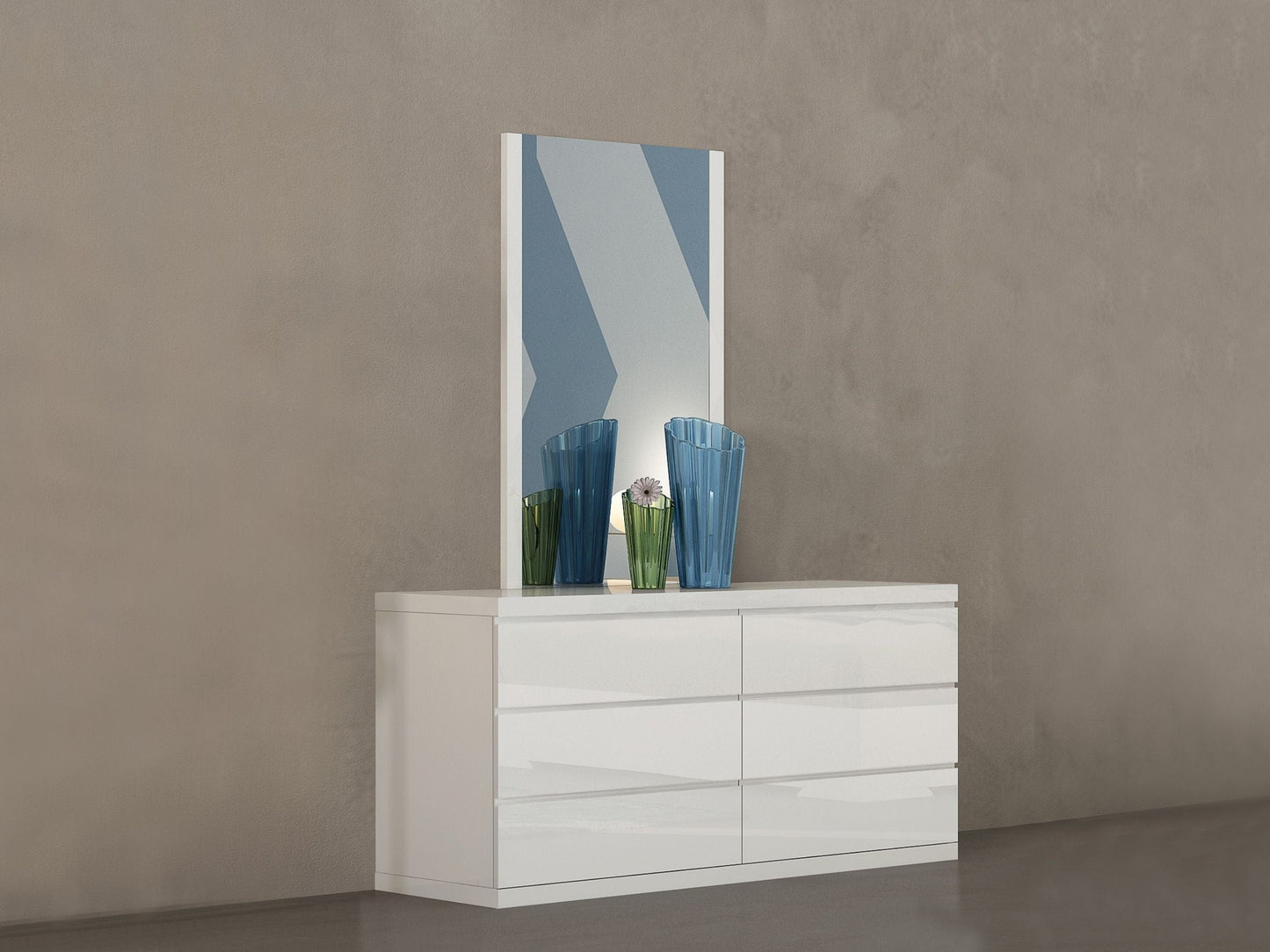 Whiteline Anna King 5 piece Bedroom Set