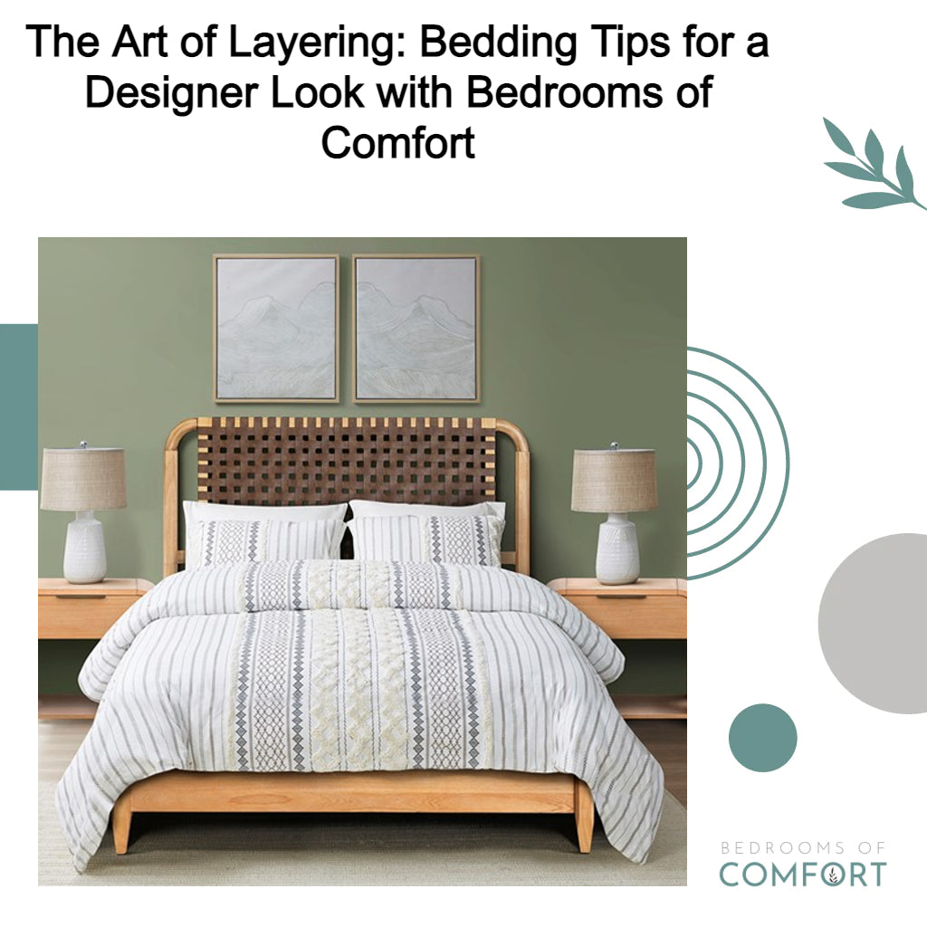 The Art of Layering: Bedding Tips for a Designer Look with Bedrooms of Comfort