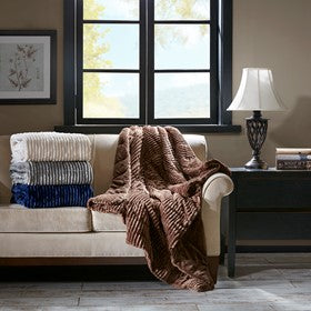 Oversized Plush Down Alternative Filled Throw By Madison Park