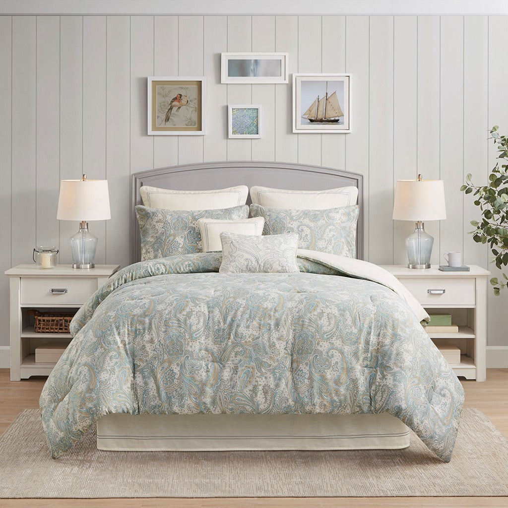 Harbor House Blue Chelsea Cotton European Sham