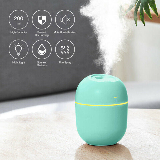 Mini Air Humidifier and Essential Oil Diffuser