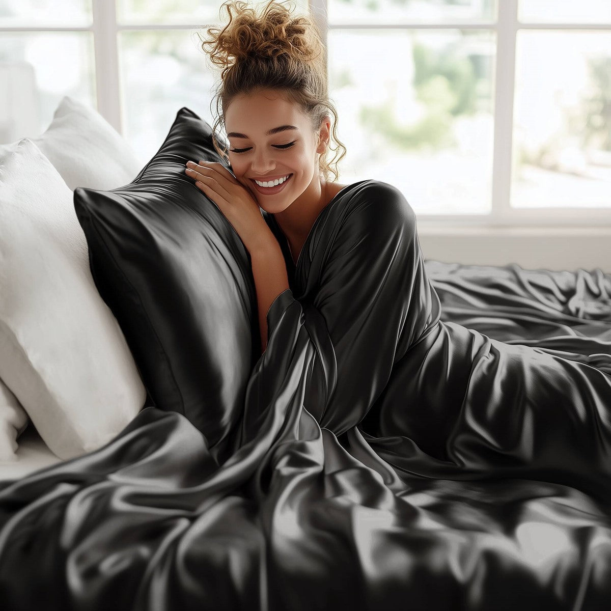 Madison Park Essentials Satin Luxury Sheet Set