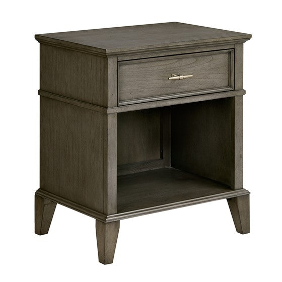 Yardley 1 Drawer Grey Night Stand by Madison Park Signature MPS136-0089