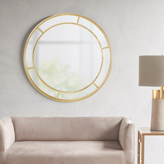 Katonah Round Framed Decor Wall Mirror by Martha Stewart