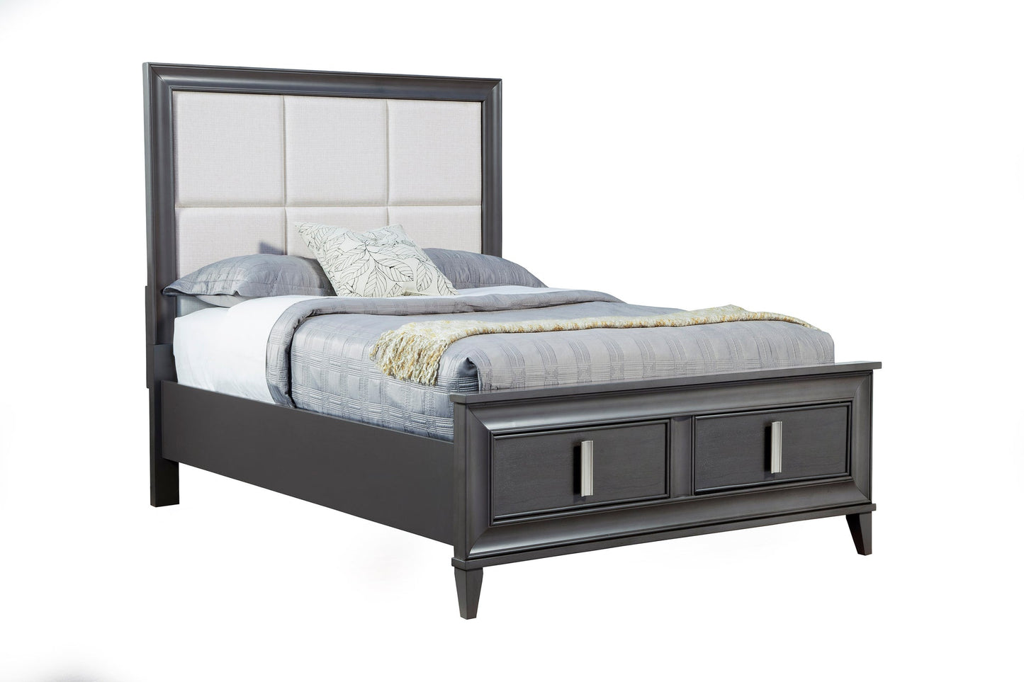 Alpine Furniture - Lorraine Storage Bed, Dark Grey