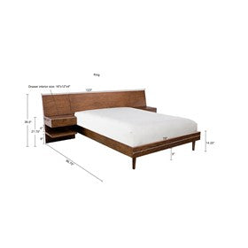 Clark Bed Set with 2 Nightstands by INK+IVY