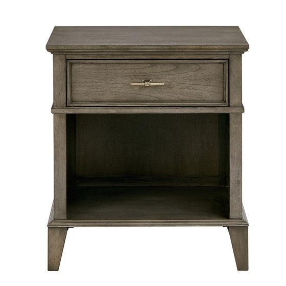 Yardley 1 Drawer Grey Night Stand by Madison Park Signature MPS136-0089