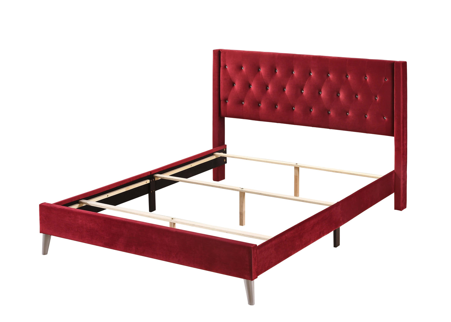 Glory Furniture Full Bed CHERRY / 48"H X 63"W X 78"D Glory Furniture Bergen G1628-FB-UP Full Bed G1628-FB-UP